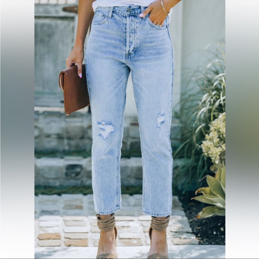 Kason Distressed High Rise Denim- size 25
